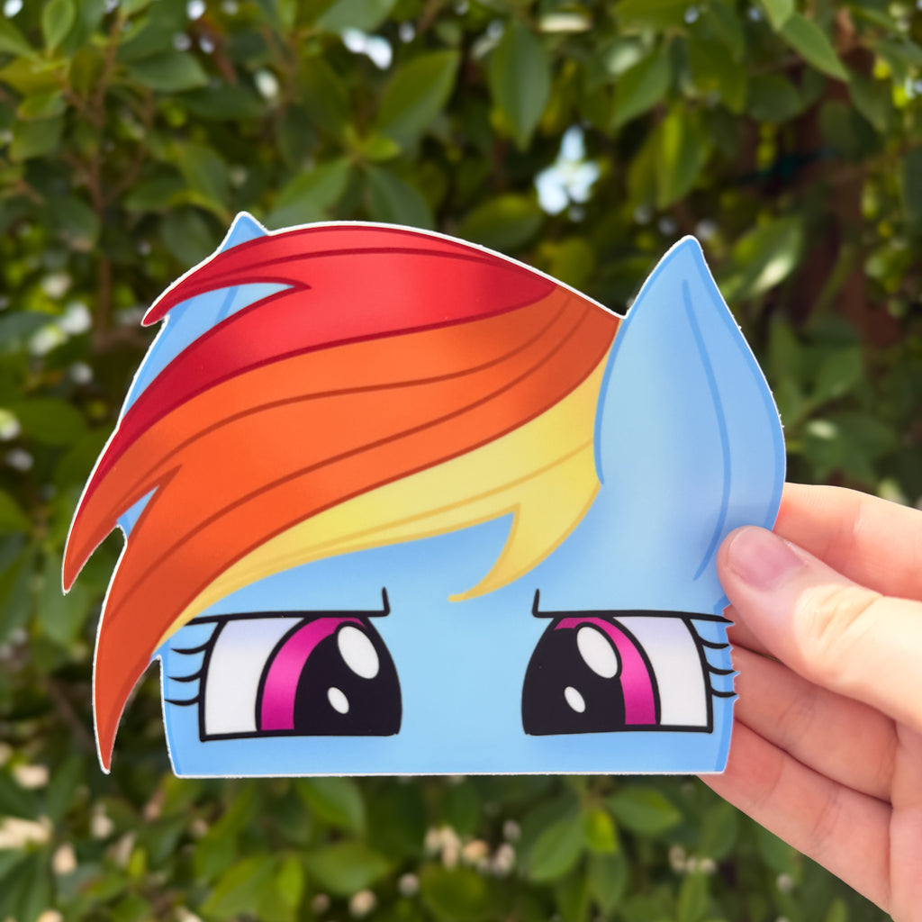 Rainbow Pony Peeker