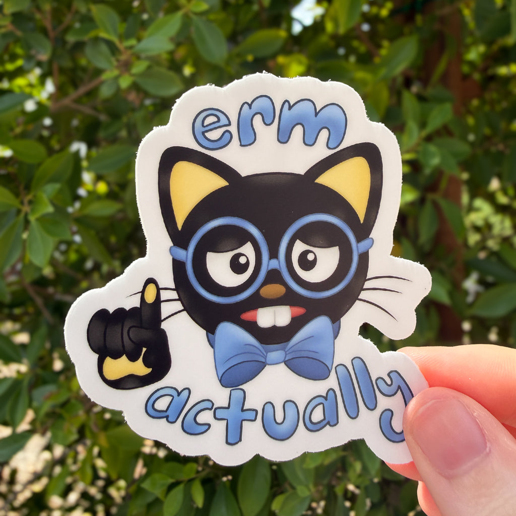 Erm Actually... Chocolate Cat Magnet