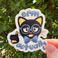 Erm Actually Cat Sticker