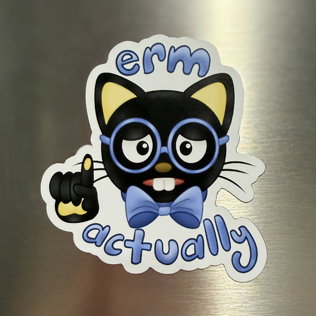 Erm Actually... Chocolate Cat Magnet